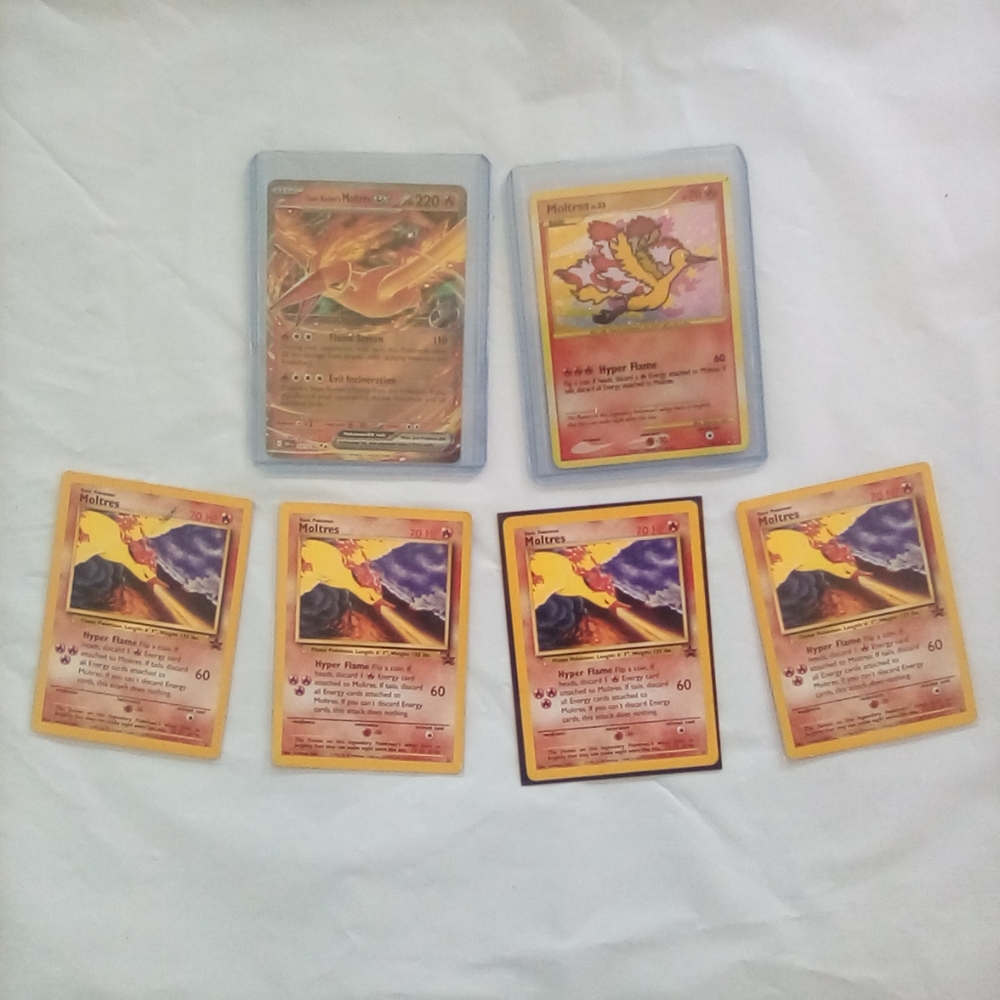 🔥RARE Moltres Supreme Victor Holo, Destined Rivals, Promo Pokemon Card Bundle🔥